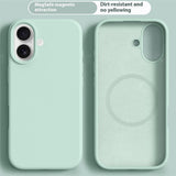 iPhone 17 2-i-1 Silikone & Hård Plast Mobil Cover – MagSafe Kompatibelt – Lysegrøn