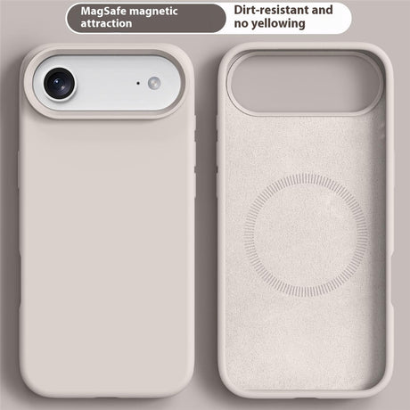 iPhone Air 2-i-1 Silikone & Hård Plast Mobil Cover – MagSafe Kompatibelt – Hvid