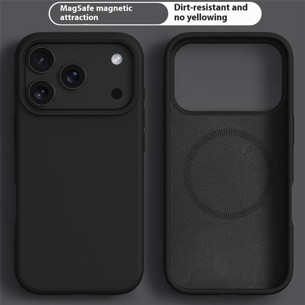 iPhone 17 Pro Max 2-i-1 Silikone & Hård Plast Mobil Cover – MagSafe Kompatibelt – Sort