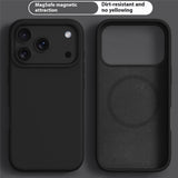 iPhone 17 Pro Max 2-i-1 Silikone & Hård Plast Mobil Cover – MagSafe Kompatibelt – Sort