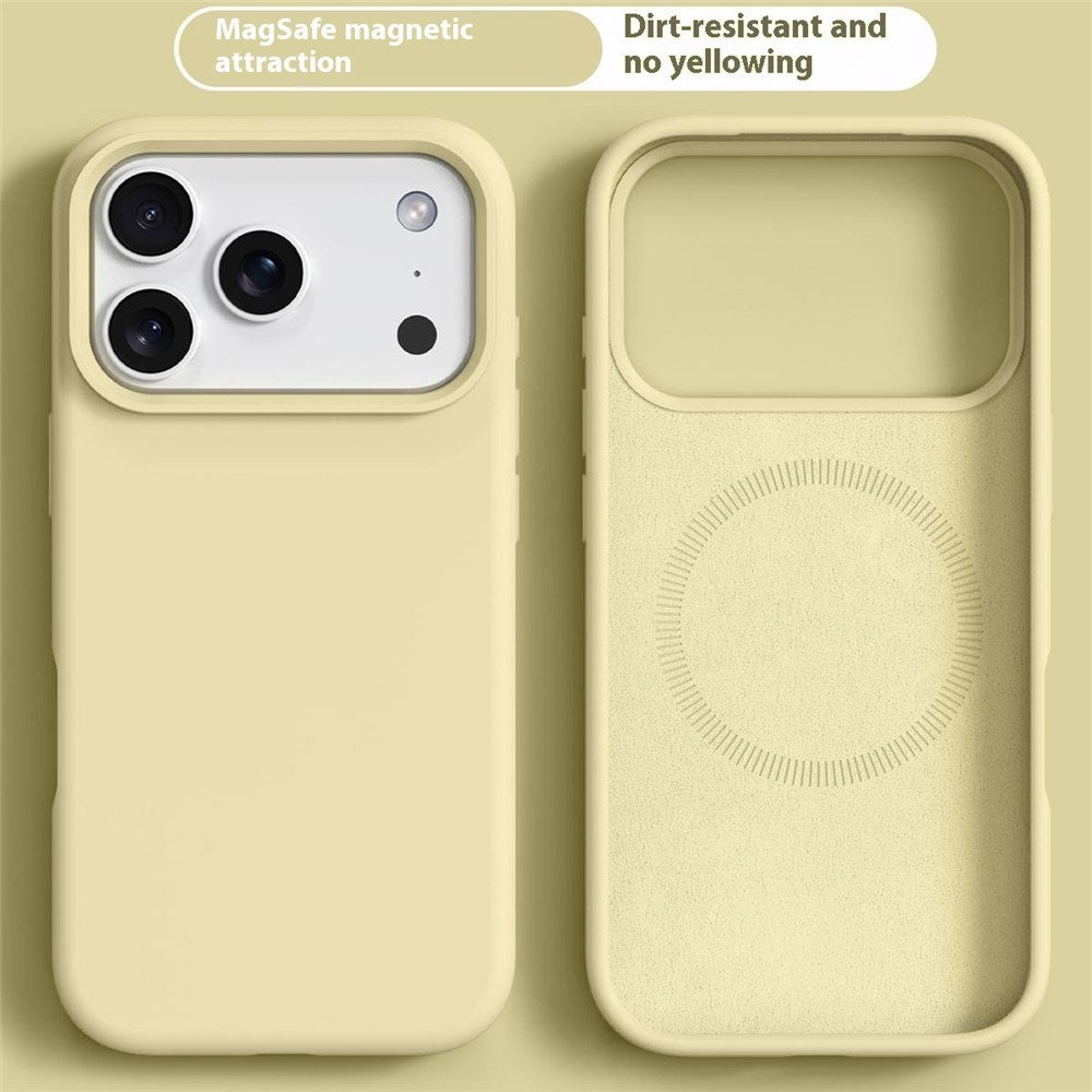 iPhone 17 Pro 2-i-1 Silikone & Hård Plast Mobil Cover – MagSafe Kompatibelt – Gul