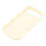 iPhone Air - EIDERWOOD Fleksibelt Plastik Wavy Bagside Cover - Hvid