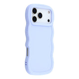 iPhone 17 Pro Max - EIDERWOOD Fleksibelt Plastik Wavy Bagside Cover - Lilla