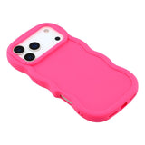 iPhone 17 Pro Max - EIDERWOOD Fleksibelt Plastik Wavy Bagside Cover - Pink