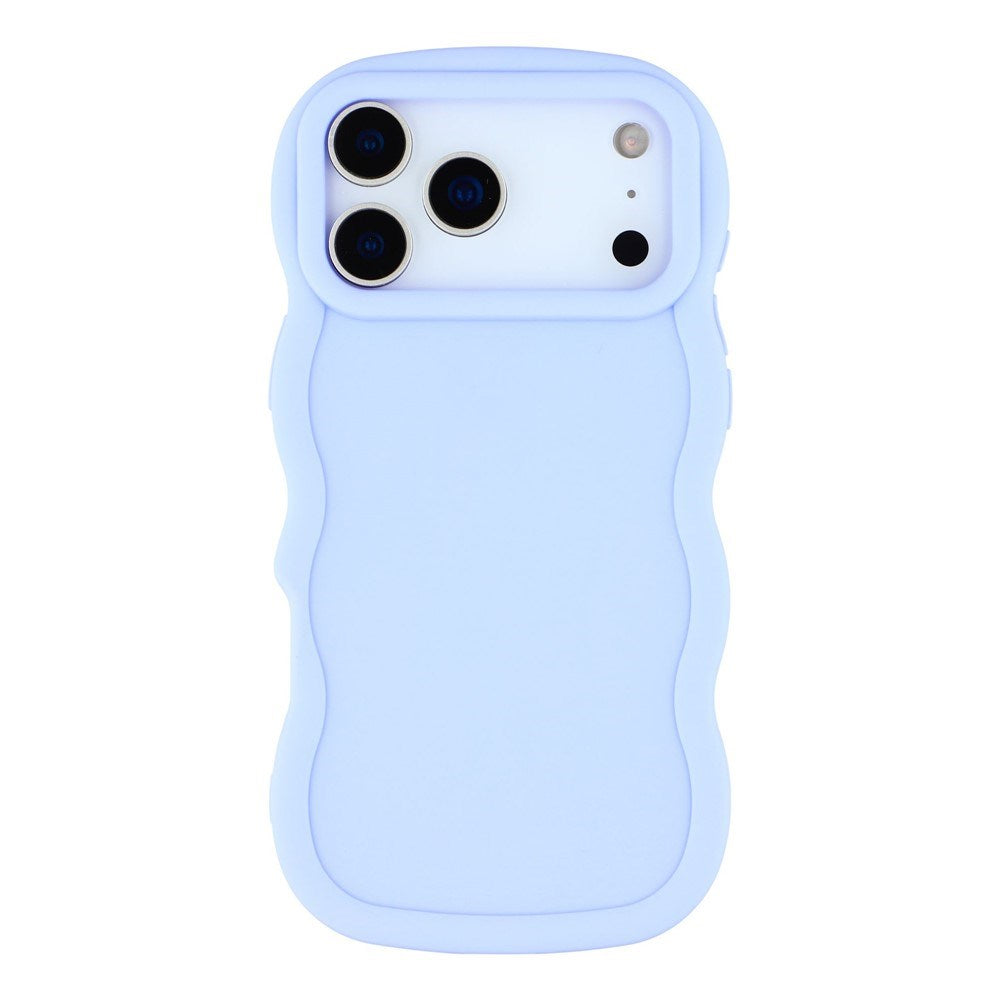 iPhone 17 Pro - EIDERWOOD Fleksibelt Plastik Wavy Bagside Cover - Lilla