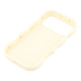 iPhone 17 Pro - EIDERWOOD Fleksibelt Plastik Wavy Bagside Cover - Hvid