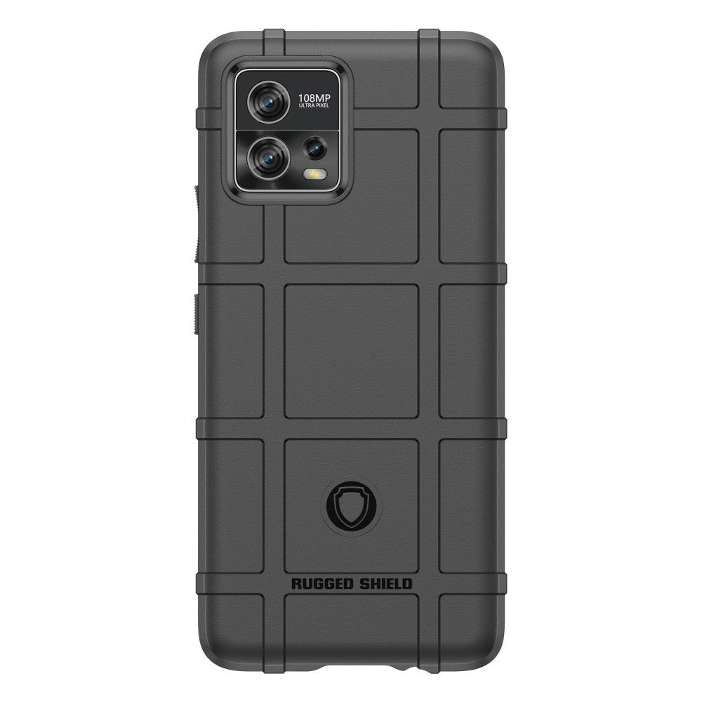 Motorola Moto G72 Rugged Shield Series Håndværker Bagside Cover - Sort