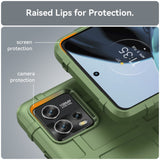 Motorola Moto G72 Rugged Shield Series Håndværker Bagside Cover - Grøn