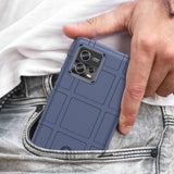 Motorola Moto G72 Rugged Shield Series Håndværker Bagside Cover - Blå