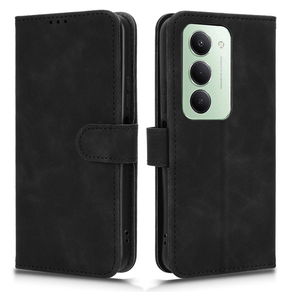 Xiaomi Redmi 15 (5G) EIDERWOOD Kunstlæder Flip Cover m. Indbygget Kortholder - Sort