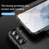 Samsung Galaxy S23 Rugged Shield Series Håndværker Bagside Cover - Sort