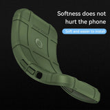 Samsung Galaxy S23 Ultra Rugged Shield Series Håndværker Bagside Cover - Grøn