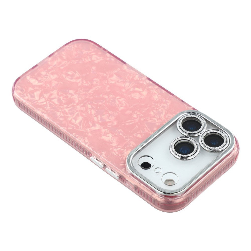 iPhone 17 Pro - EIDERWOOD Hybrid Cover m. Kameralinsebeskyttelse - Perlemorsmønster / Lyserød