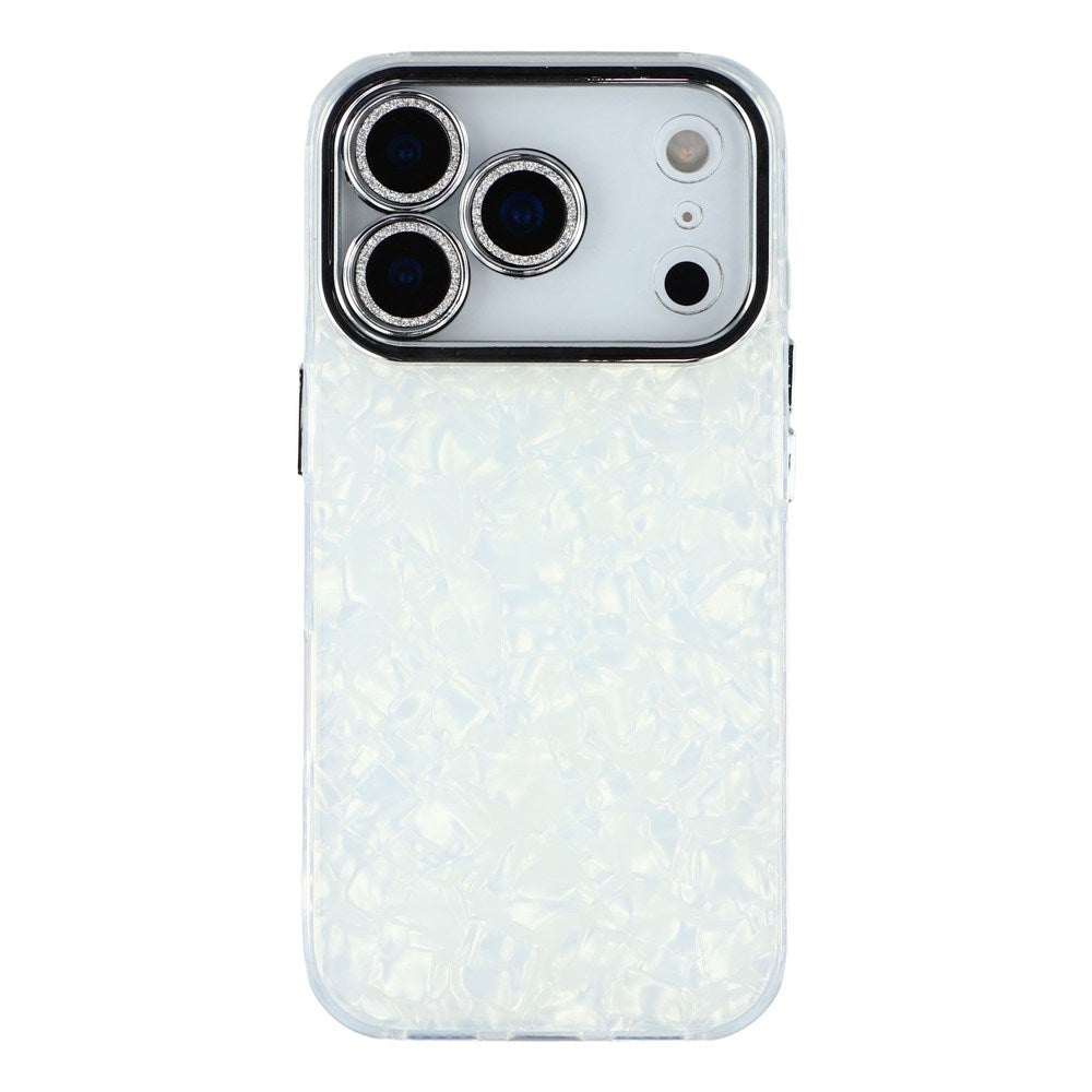 iPhone 17 Pro - EIDERWOOD Hybrid Cover m. Kameralinsebeskyttelse - Perlemorsmønster / Hvid