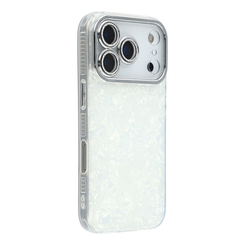 iPhone 17 Pro - EIDERWOOD Hybrid Cover m. Kameralinsebeskyttelse - Perlemorsmønster / Hvid