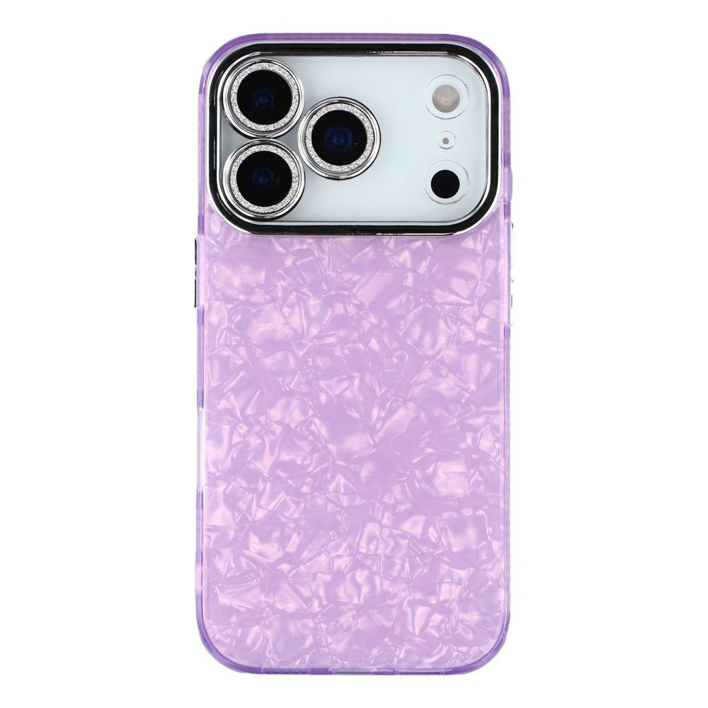 iPhone 17 Pro - EIDERWOOD Hybrid Cover m. Kameralinsebeskyttelse - Perlemorsmønster / Lilla