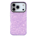 iPhone 17 Pro - EIDERWOOD Hybrid Cover m. Kameralinsebeskyttelse - Perlemorsmønster / Lilla