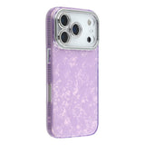iPhone 17 Pro - EIDERWOOD Hybrid Cover m. Kameralinsebeskyttelse - Perlemorsmønster / Lilla