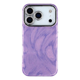 iPhone 17 Pro - EIDERWOOD Hybrid Cover m. Kameralinsebeskyttelse - Penselstrøgsmønster / Lilla