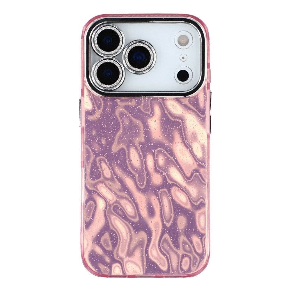 iPhone 17 Pro - EIDERWOOD Hybrid Cover m. Kameralinsebeskyttelse - Rynket Mønster / Lyserød