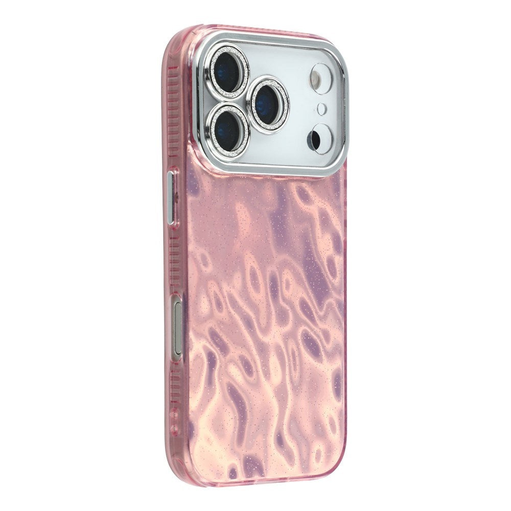 iPhone 17 Pro - EIDERWOOD Hybrid Cover m. Kameralinsebeskyttelse - Rynket Mønster / Lyserød