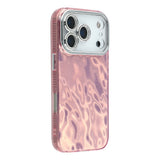 iPhone 17 Pro - EIDERWOOD Hybrid Cover m. Kameralinsebeskyttelse - Rynket Mønster / Lyserød