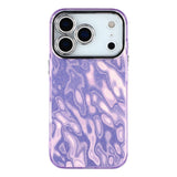 iPhone 17 Pro - EIDERWOOD Hybrid Cover m. Kameralinsebeskyttelse - Rynket Mønster / Lilla