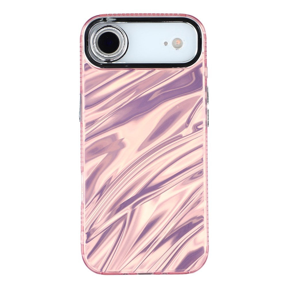 iPhone Air - EIDERWOOD Hybrid Cover m. Kameralinsebeskyttelse - Bølget Mønster / Lyserød