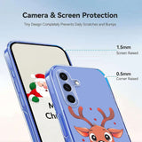 EIDERWOOD Samsung Galaxy A56 (5G) Fleksibelt Plast Jule Mobil Cover - Gennemsigtig / Rensdyr