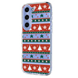 EIDERWOOD Samsung Galaxy S25 / S24 Fleksibelt Plast Jule Mobil Cover - Gennemsigtig / Mønster