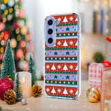 EIDERWOOD Samsung Galaxy S25 / S24 Fleksibelt Plast Jule Mobil Cover - Gennemsigtig / Mønster