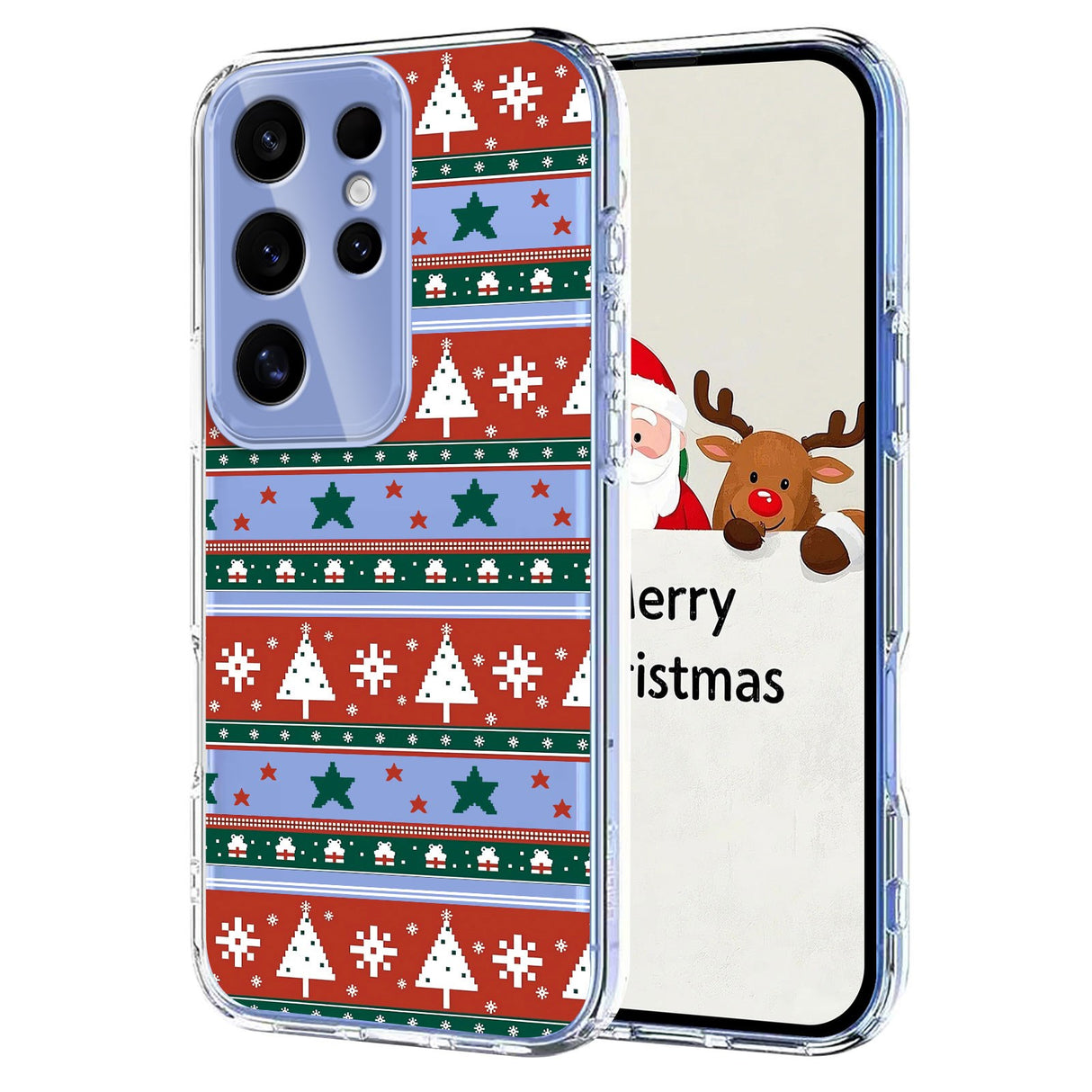 EIDERWOOD Samsung Galaxy S25 Ultra Fleksibelt Plast Jule Mobil Cover - Gennemsigtig / Mønster