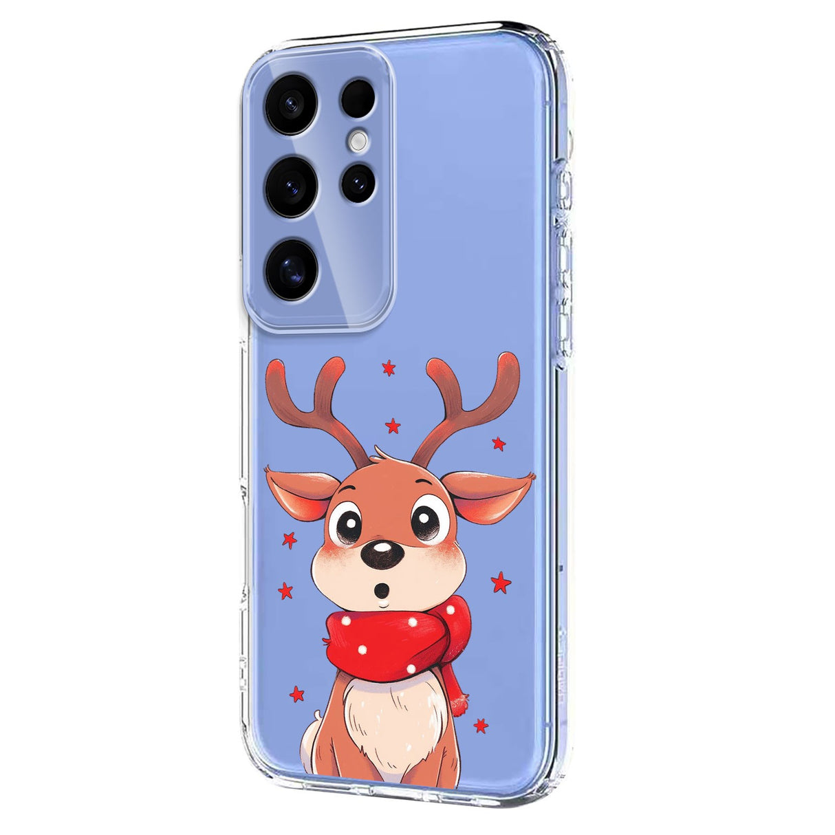 EIDERWOOD Samsung Galaxy S25 Ultra Fleksibelt Plast Jule Mobil Cover - Gennemsigtig / Rensdyr