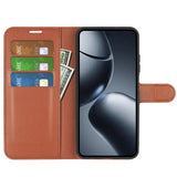 Xiaomi 15T Pro EIDERWOOD Kunstlæder Flipcover m. Pung & Ståfunktion - Brun