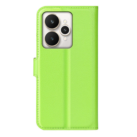 Realme 15 EIDERWOOD Kunstlæder Flipcover m. Pung & Ståfunktion - Grøn