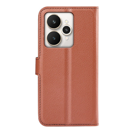 Realme 15 EIDERWOOD Kunstlæder Flipcover m. Pung & Ståfunktion - Brun