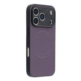 iPhone 18 Pro / 17 Pro EIDERWOOD Hybrid Carbon Bagside Cover - MagSafe Kompatibel - Lilla