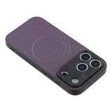 iPhone 18 Pro / 17 Pro EIDERWOOD Hybrid Carbon Bagside Cover - MagSafe Kompatibel - Lilla