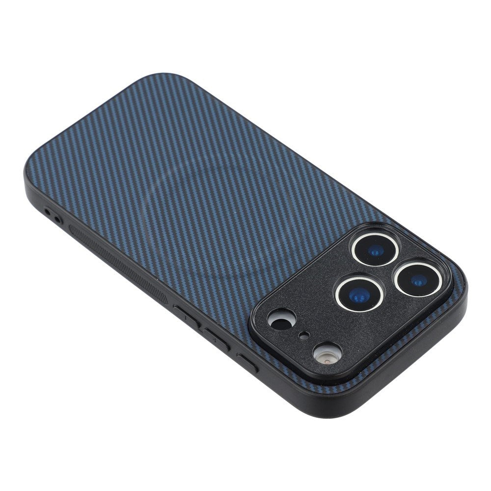 iPhone 18 Pro / 17 Pro EIDERWOOD Hybrid Carbon Bagside Cover - MagSafe Kompatibel - Blå
