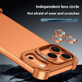 iPhone 17 Pro 2-i-1 Metal Bumper Cover - Ståfunktion & Linsebeskytter - Guld