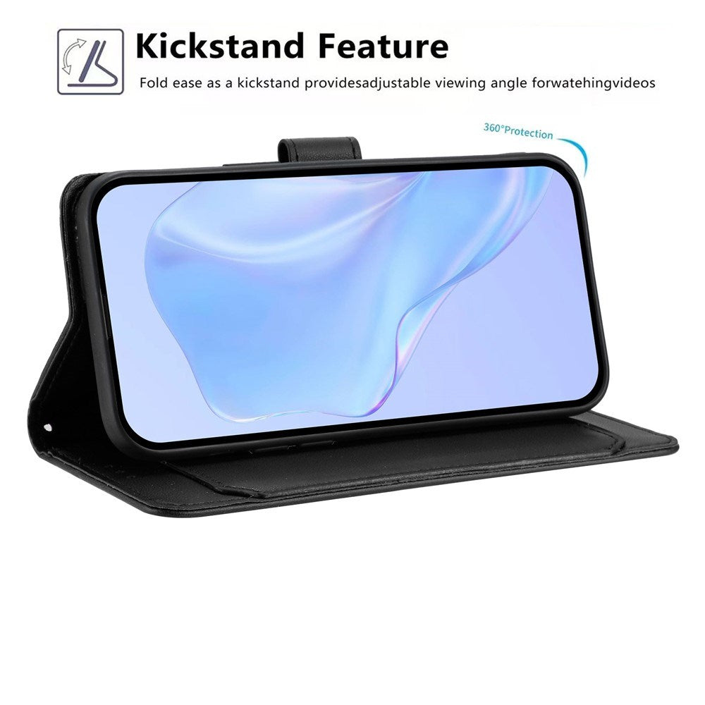 Motorola Moto G86 Power EIDERWOOD Kunstlæder Flip Cover m. Strop & Pung - Sort