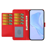 Motorola Moto G86 Power EIDERWOOD Kunstlæder Flip Cover m. Strop & Pung - Rød