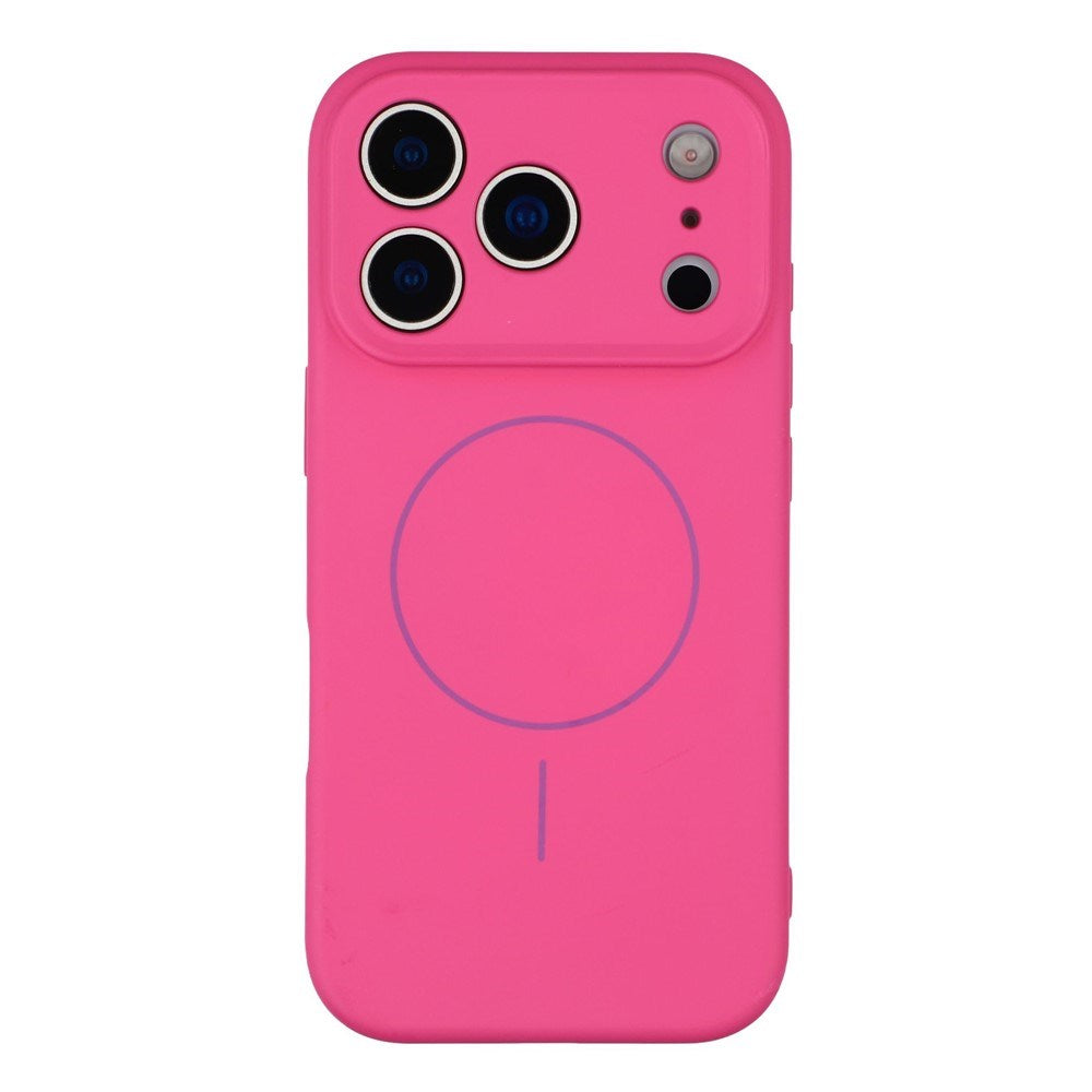 EIDERWOOD iPhone 17 Pro Fleksibelt Plastik Mobil Cover m. Foret Inderside - MagSafe Kompatibel - Pink