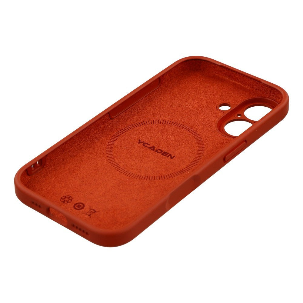 EIDERWOOD iPhone 17 Fleksibelt Plastik Mobil Cover m. Foret Inderside - MagSafe Kompatibel - Mørkerød