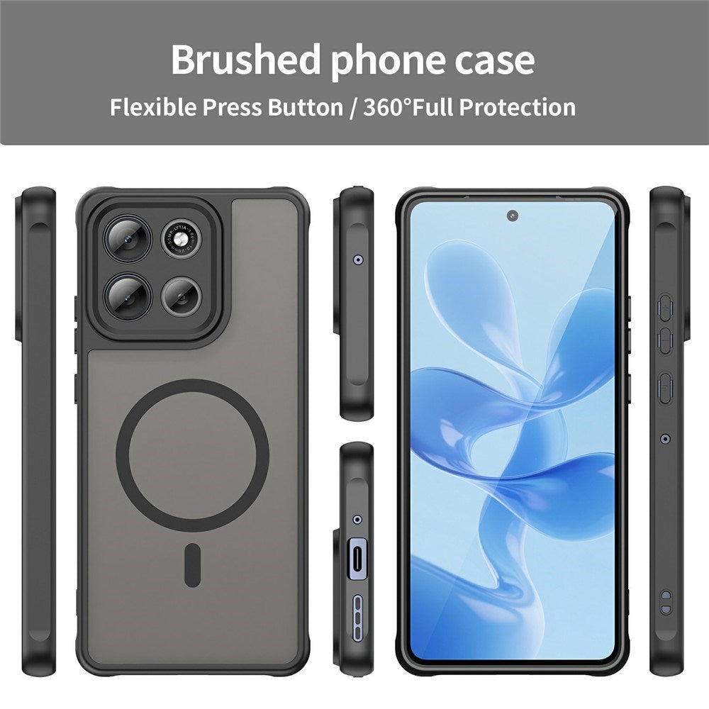 Motorola Moto G86 Power EIDERWOOD Hybrid Plastik Mobil Cover - MagSafe Kompatibel - Sort