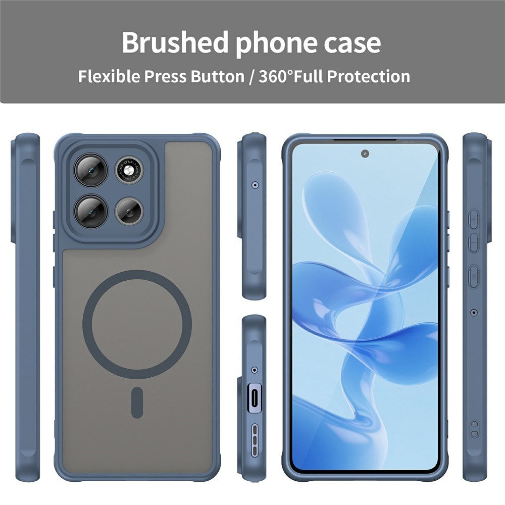 Motorola Moto G86 Power EIDERWOOD Hybrid Plastik Mobil Cover - MagSafe Kompatibel - Blå
