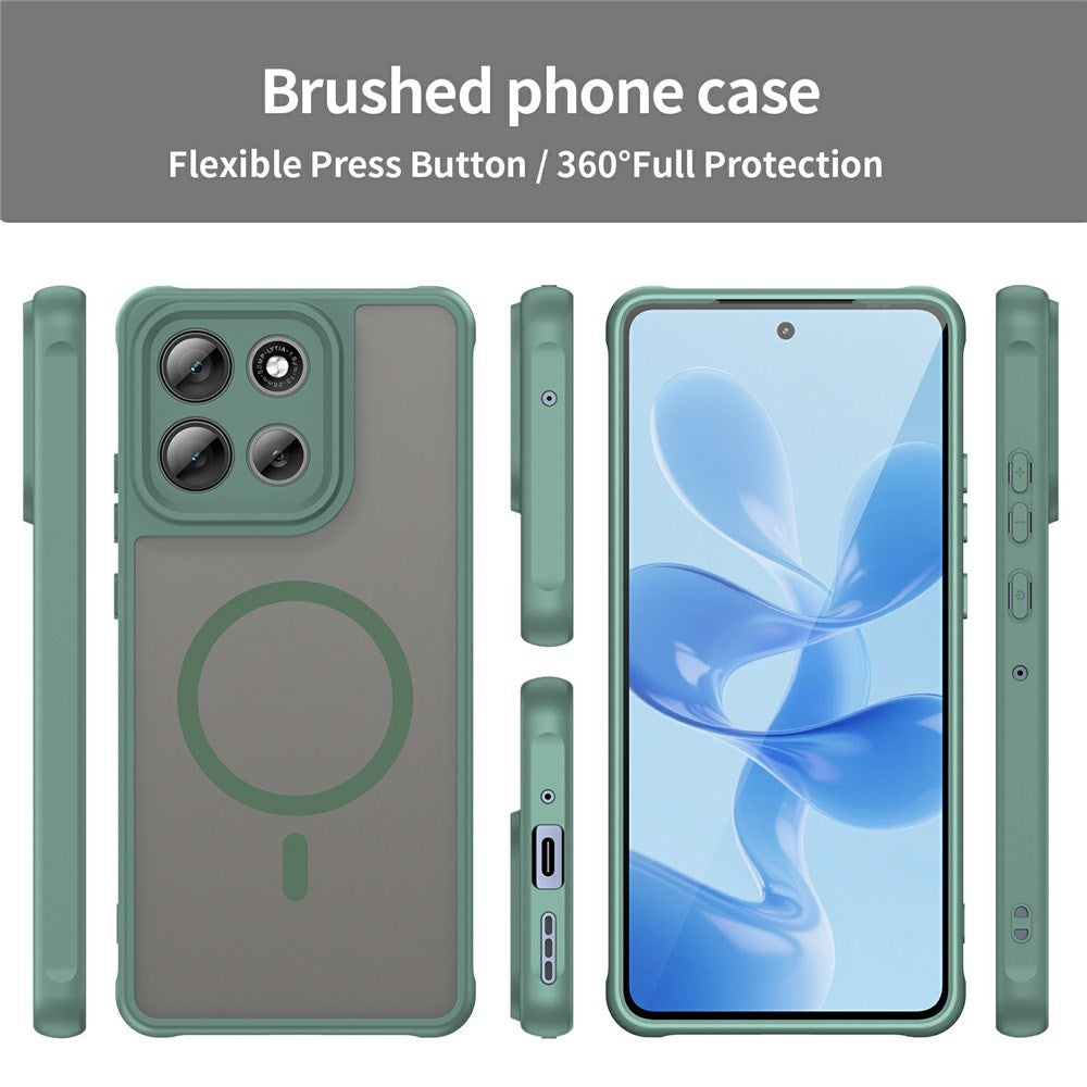 Motorola Moto G86 Power EIDERWOOD Hybrid Plastik Mobil Cover - MagSafe Kompatibel - Grøn