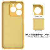 Realme Note 70T EIDERWOOD Foret Silikone Bagside Cover m. Strop - Gul