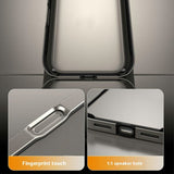 iPhone 17 Pro EIDERWOOD Metal Bumper Cover m. Stødabsorberende Silikone Hjørner - Mørkeblå