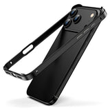 iPhone 17 Pro Max EIDERWOOD Metal Bumper Cover m. Stødabsorberende Silikone Hjørner - Sort